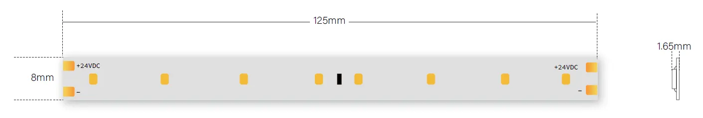 LED Flexible Strip dimensions