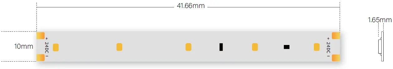 Constant Current IC LED Strip Light cutting size
