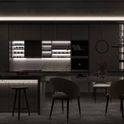 Installeren van flexibele LED-strips onder keukenkastjes