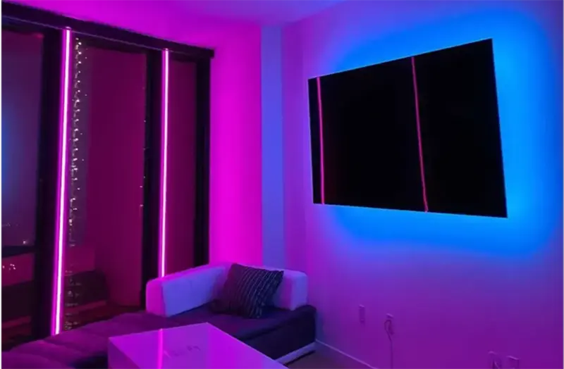 Flexibele LED-tape gebruikt in slaapkamer (17)