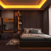 LED flexible strip in bedroom