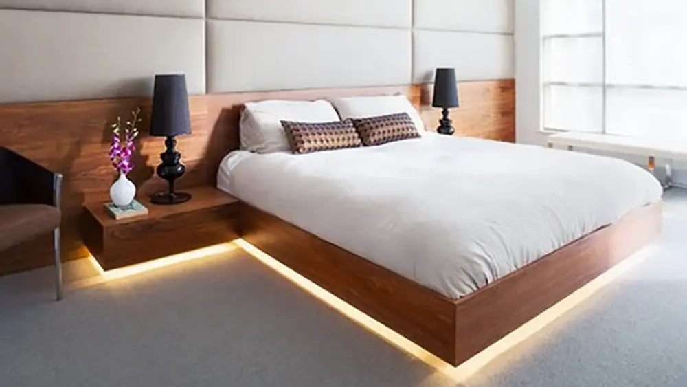 LED flexible strips Under the bed side