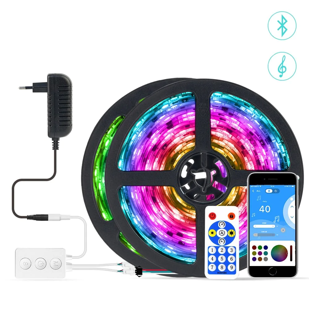 LED flexible strips with remote control