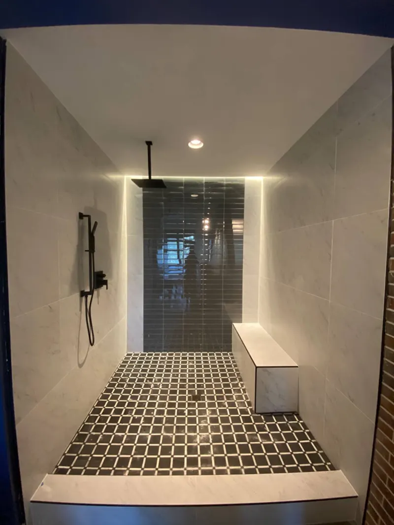 LED strip light used in bathroom