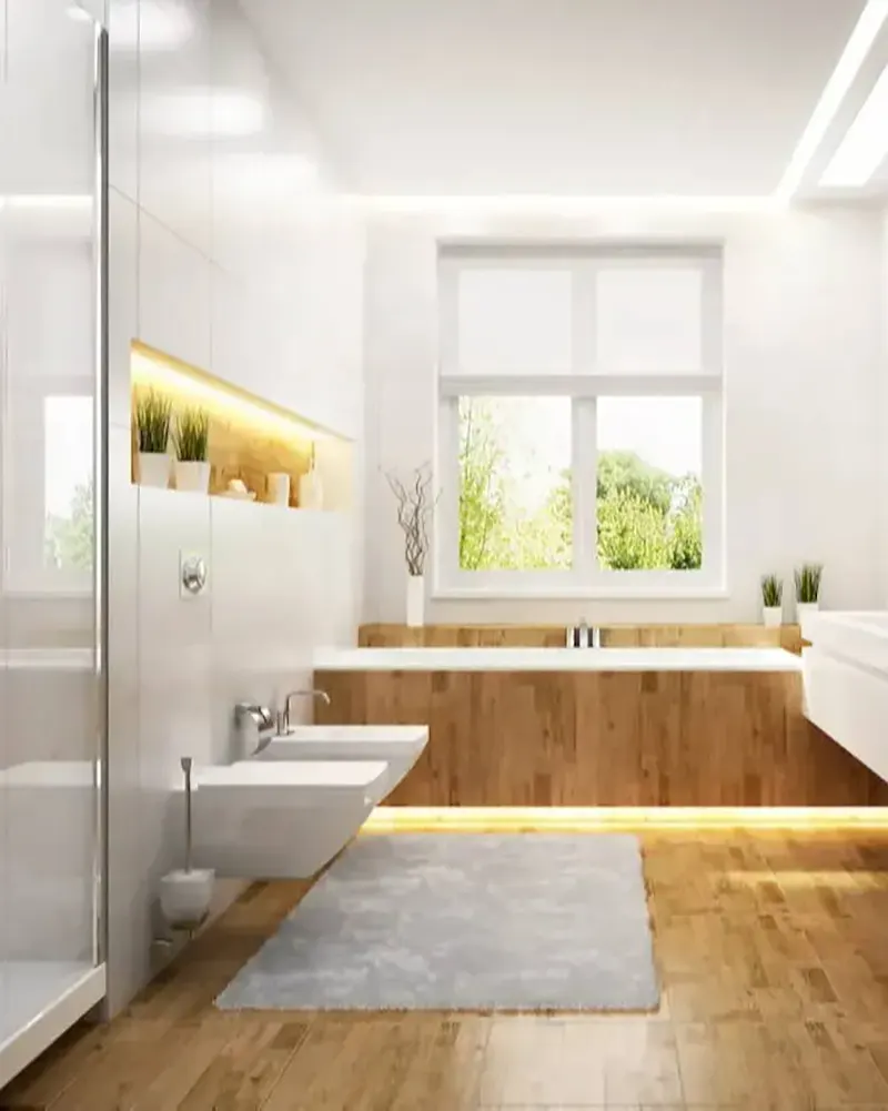 Tiras de luz LED utilizadas en cuartos de baño (4)