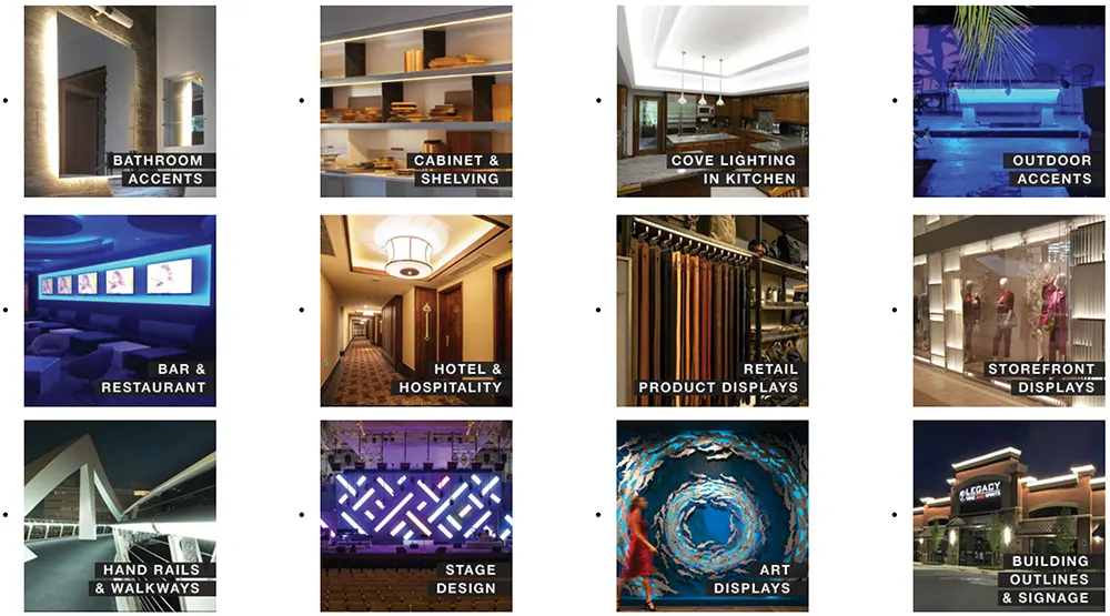 LED strip lights applications