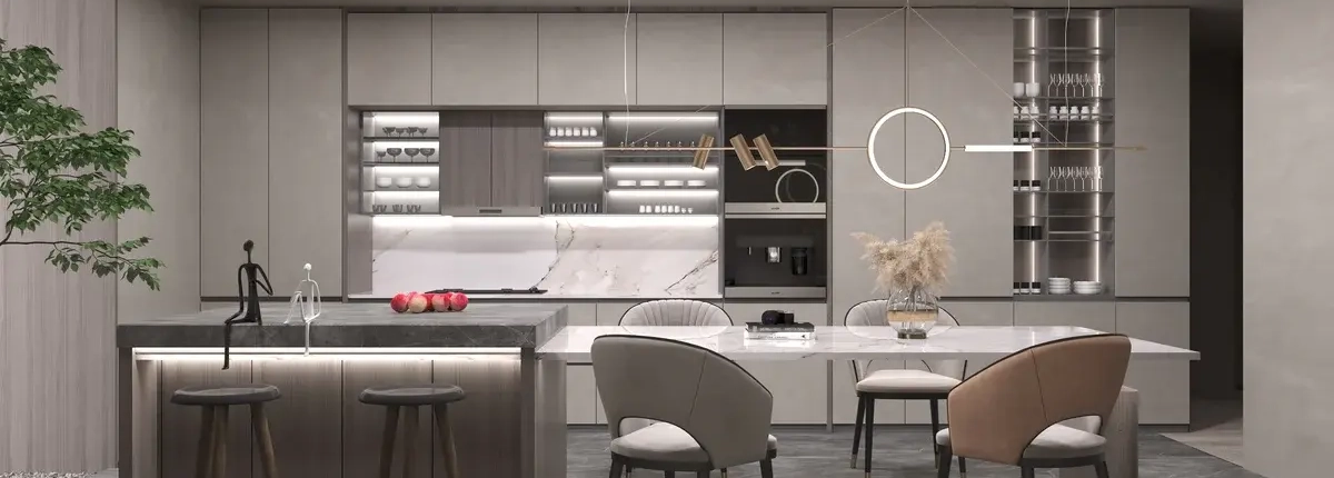 use LED strip lights in your kitchen