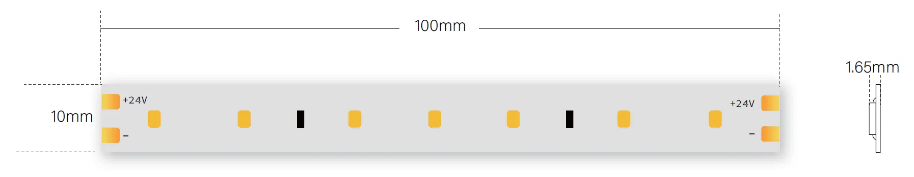 cutting size of LED flexible tube light