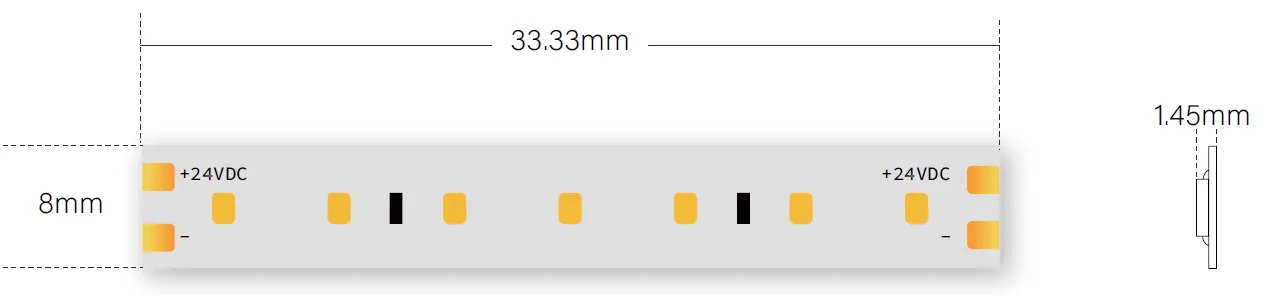 cutting size of flex led strip light