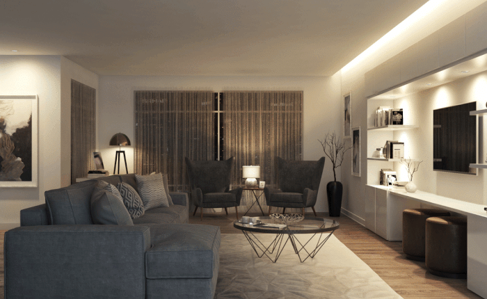 led strip bedroom living room