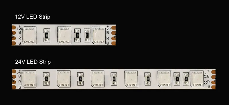 12v led strips vs 24v led strips