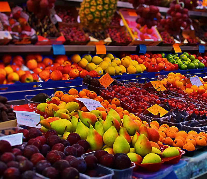 Food Lighting LED flexible strips used for fruit lighting