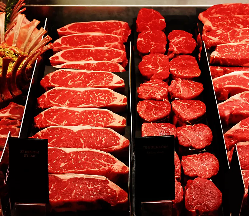 Food Lighting LED flexible strips used for meat lighting