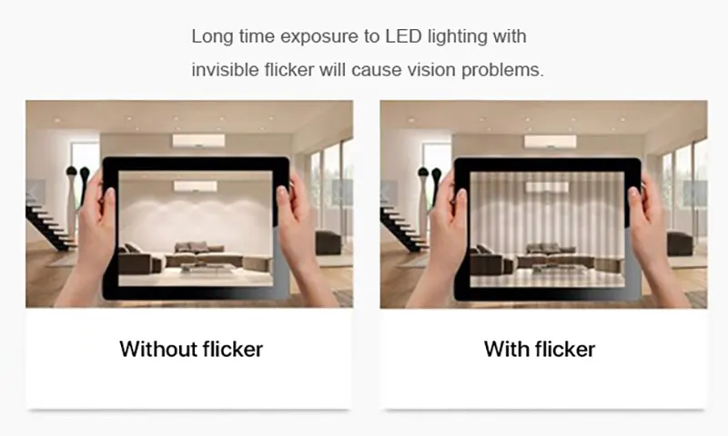 LED light with or without flicker