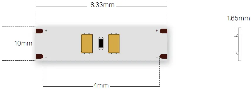 tamanho de corte 24V Mini Cuttable LED Flex