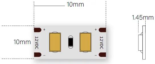 tamanho de corte Mini Fita LED flexível de corte