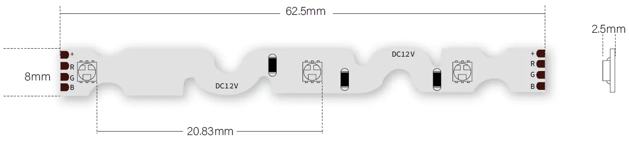 snijmaat S Type Flexibele Strip