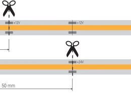 12V vs 24V Dimensione di taglio