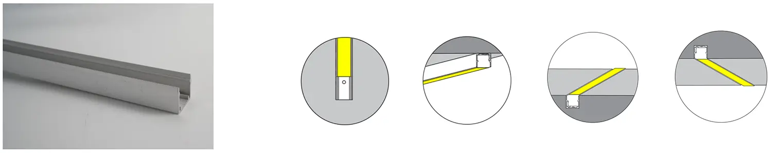 Aluminium profiel installatie