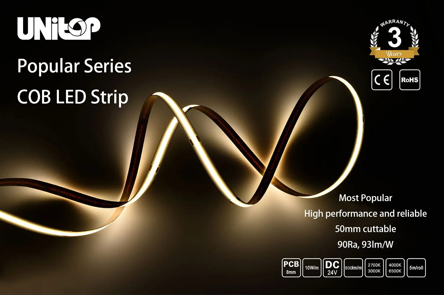 COB LED Strip-420-8mm-5m