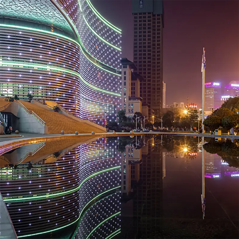 LED Neon Flex en la decoración de edificios