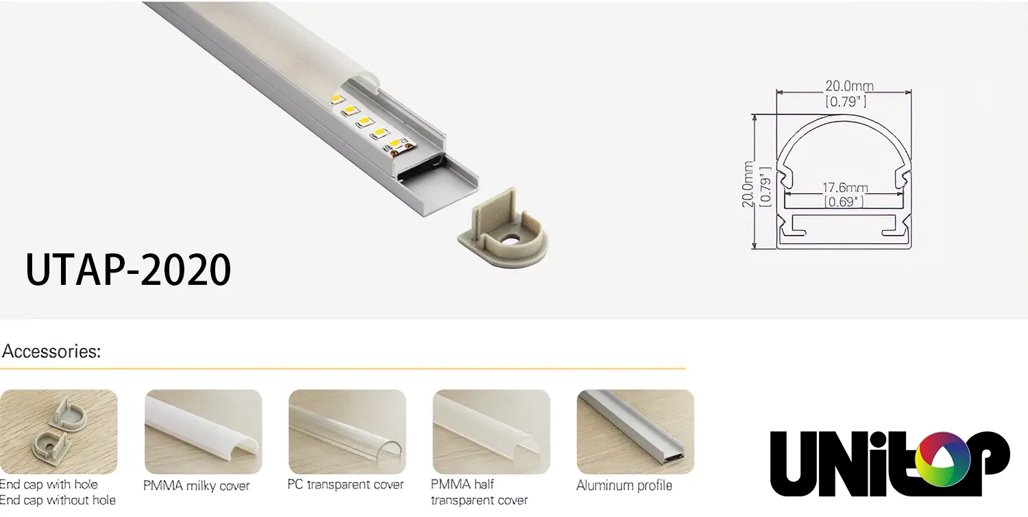 Perfil de aluminio UTAP-2020