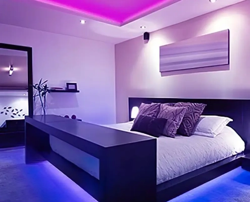 230V RGB Strip as Bedroom Lighting