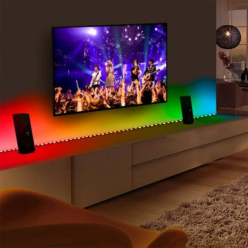 Striscia RGB 230V come illuminazione di sfondo TV