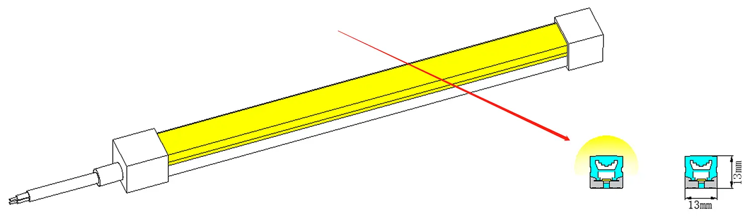 3-side illumination LED Neon Flex
