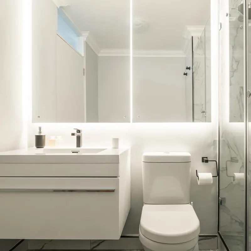 Strisce LED ad alta densità come luce per il bagno