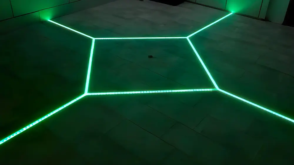 LED Strips in Floor Light