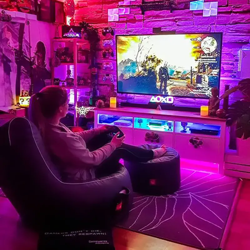 LED Strips in Gaming Room Lighting