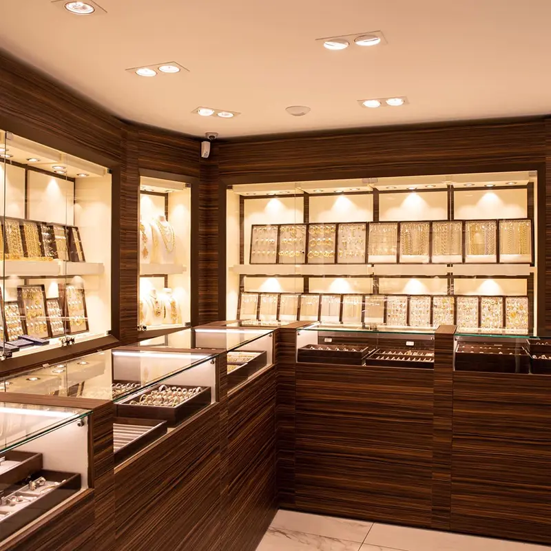 LED Strips in Jewelry Display Lighting