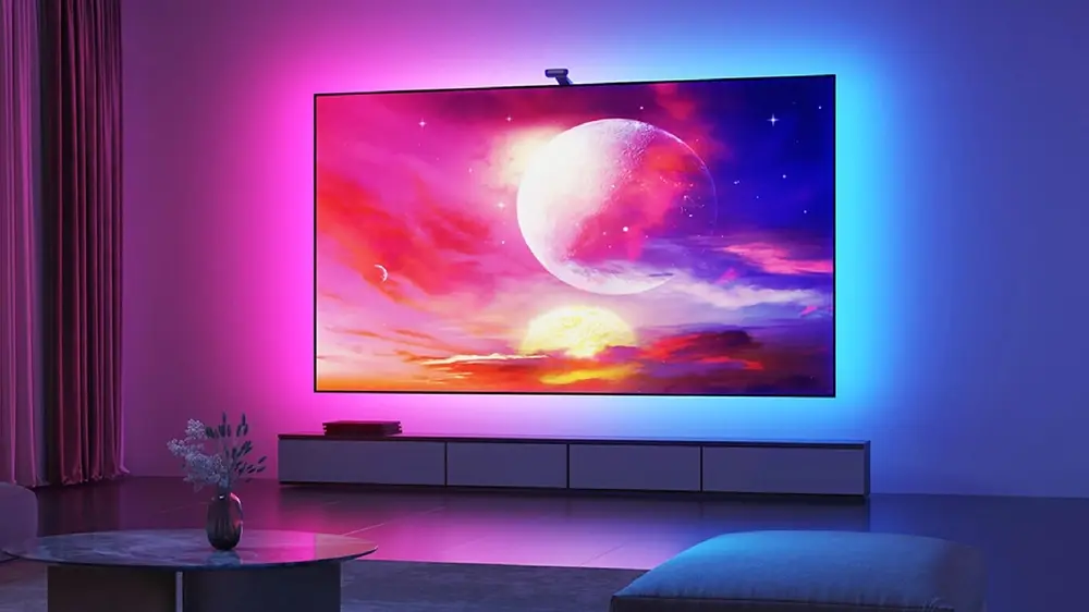 LED-strips in TV-achtergrondverlichting
