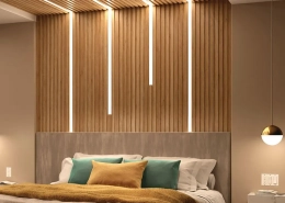 LED-Streifen Schlafzimmer Ecke