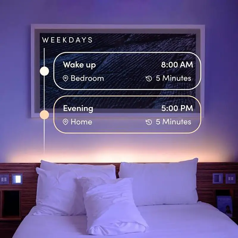 LED strip light bedroom smart home