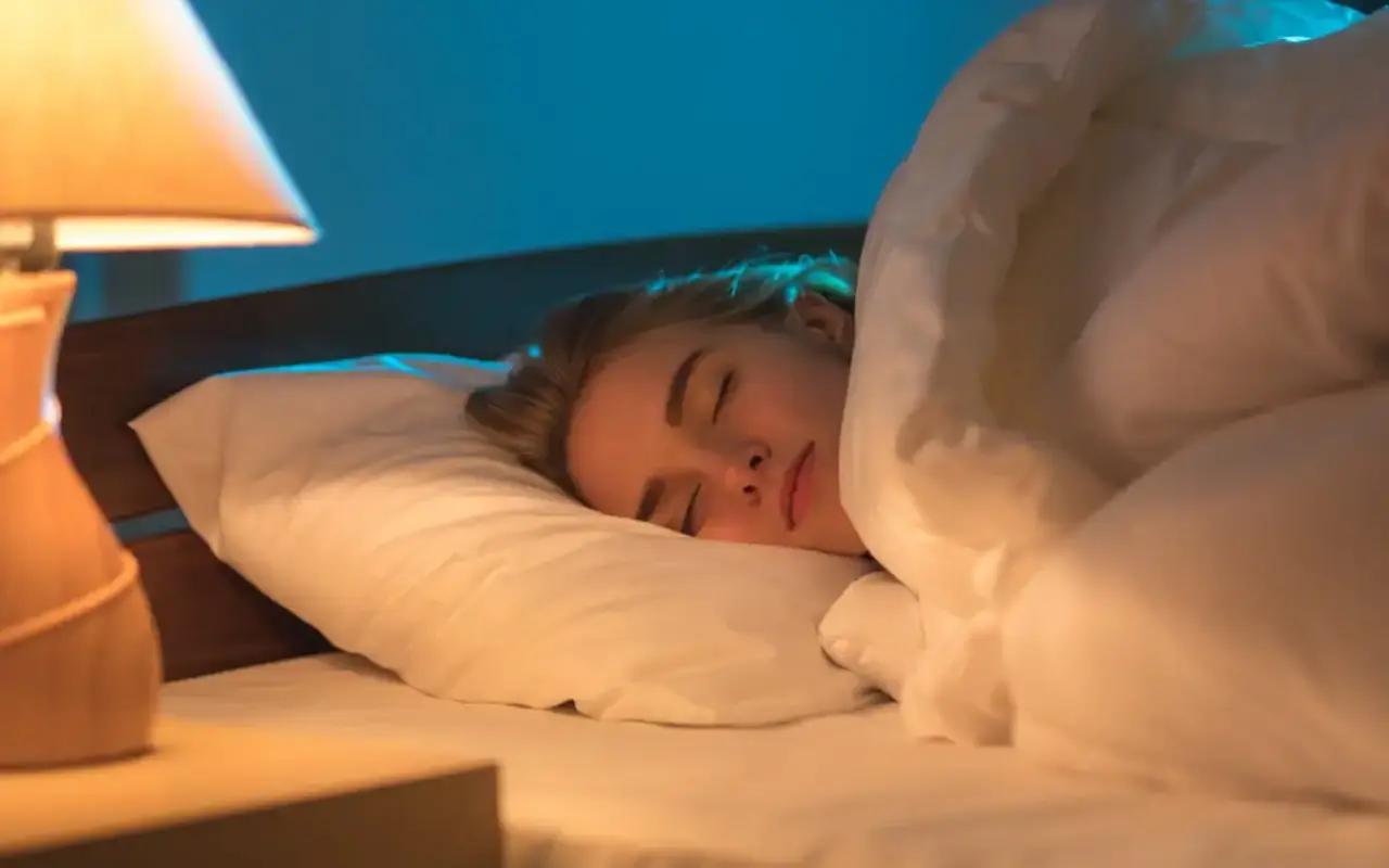 slapen met LED-lampjes aan