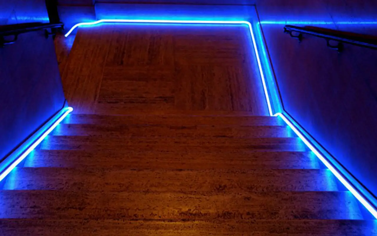 Blue LED neon light