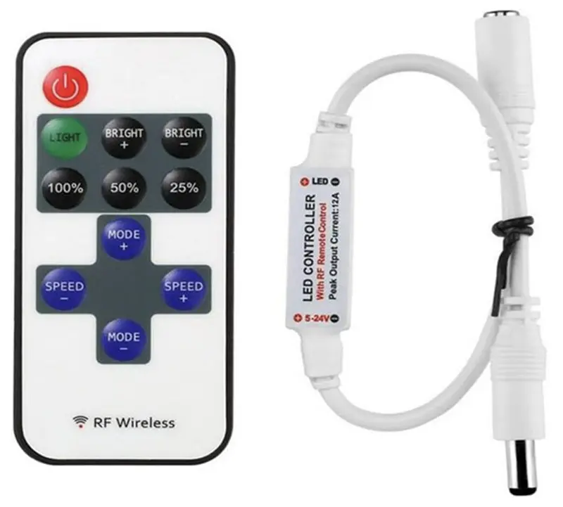 inline remote dimmer for LED strips