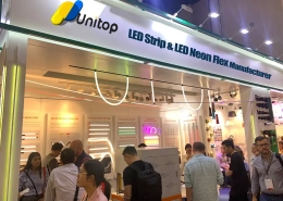 Successo della partecipazione di Unitop alla fiera dell'illuminazione di Hong Kong 2023