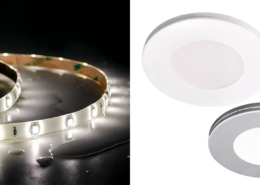 LED strips or puck lights