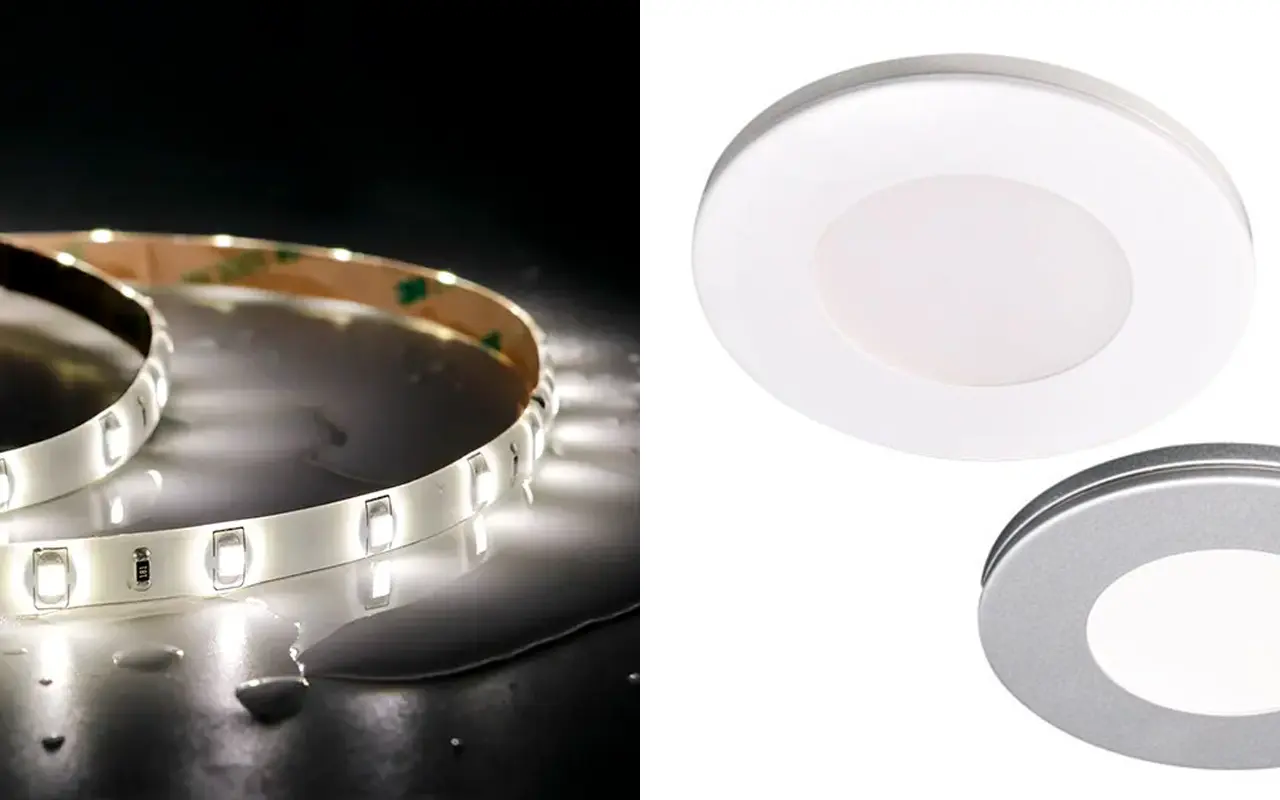 LED strips or puck lights