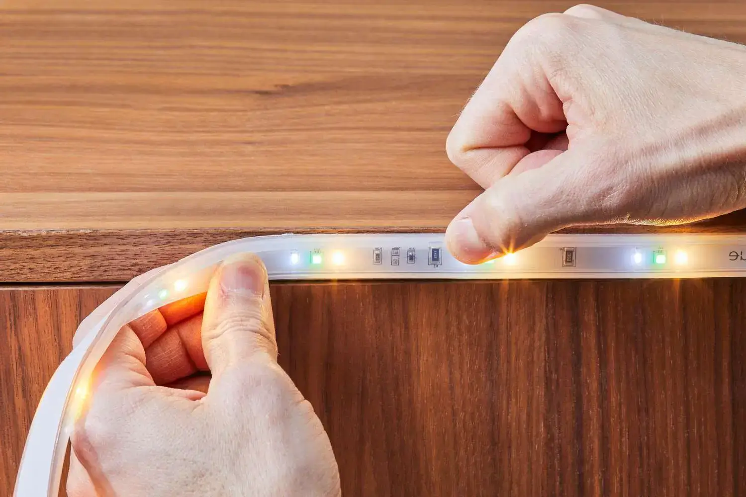 Will LED Strip Lights Stick to Wood