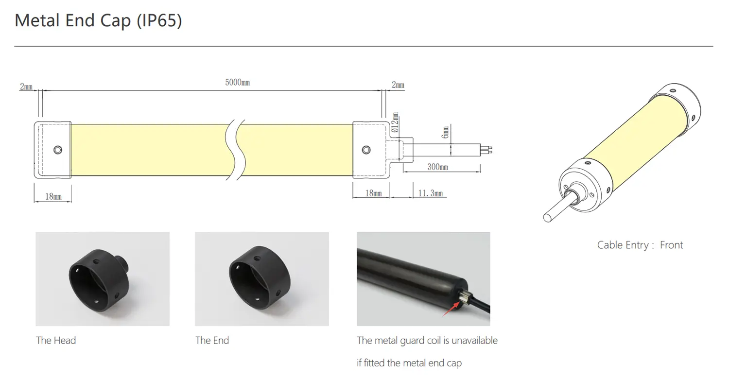 metal end cap