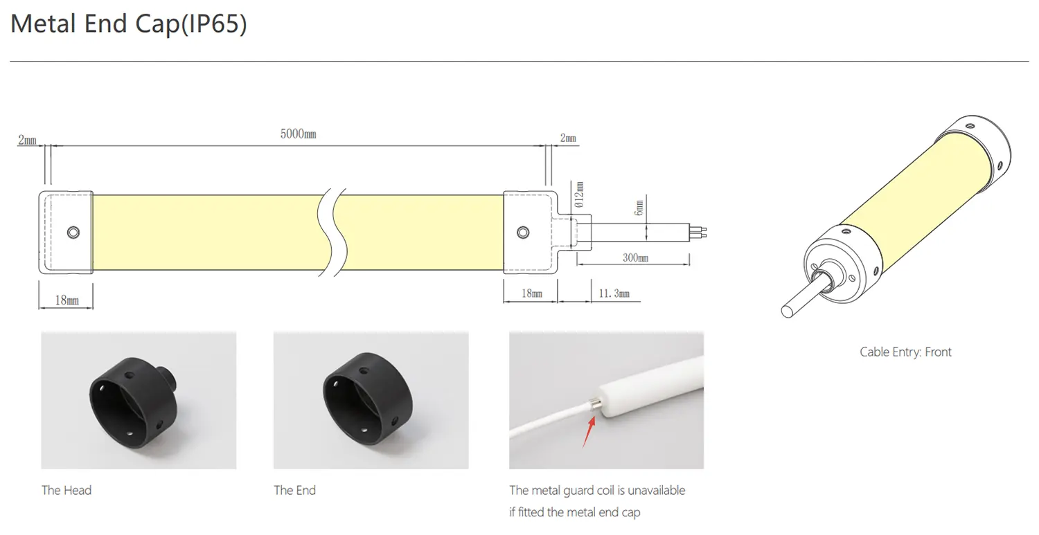 metal end cap
