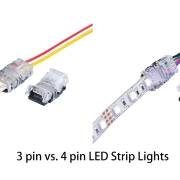 Tiras de LED de 3 clavijas vs 4 clavijas