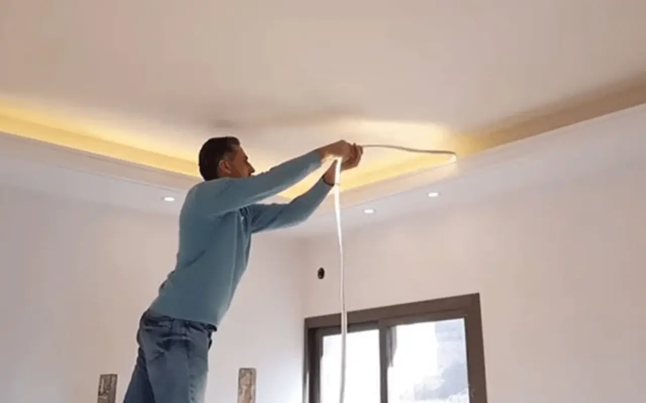 Hide LED Strip Lights on Ceiling