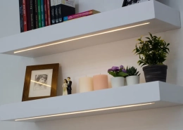 Install LED Strip Lights On Shelves