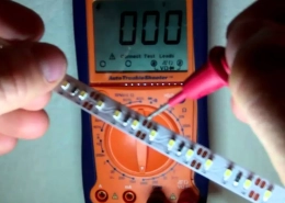 Test LED-strip med multimeter