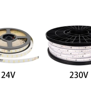 Tiras de LED de bajo voltaje frente a tiras de LED de alto voltaje